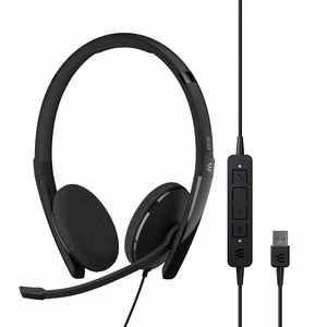 EPOS ADAPT 160 USB II headset, wired, headband, office/call center, USB Type-A, black