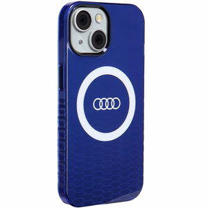 Audi IML Big Logo MagSafe Suojakuori iPhone 15 / 14 / 13:lle - sininen