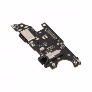 Charging port compatible with Xiaomi Redmi Note 9T with flex / silver OEM