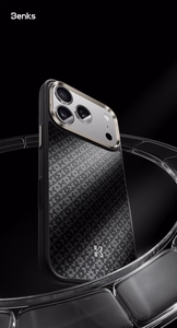 Benks Magnetic Armor Pro Armor Grid Kevlar suojakuori Metal Frame 600D (Y070) iPhone 17 Pro Max:lle musta