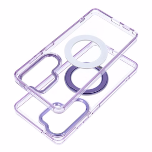 Frame Circle Stand case for Samsung Galaxy A37, MagSafe-compatible – purple