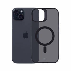 3mk Smoke MagCase MagSafe:lla iPhone 15 Plus:lle - puoliläpinäkyvä