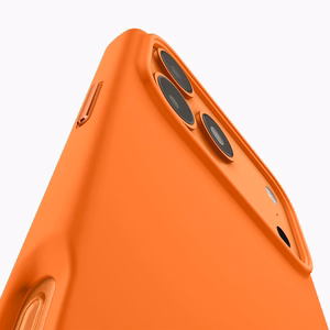 Spigen Silicone Fit Mag MagSafe Suojakuori iPhone 17 Pro Max oranssi