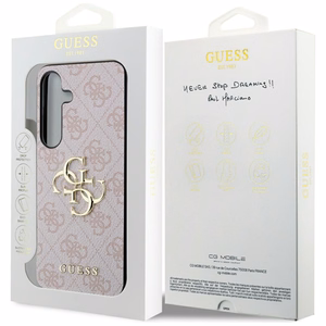 Guess 4G Big Metal Logo Case for Samsung Galaxy S24 - Pink