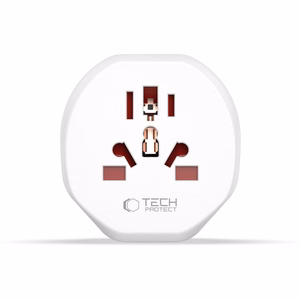 Tech-Protect Universal Travel Adapter to EU - white