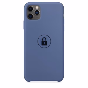 Puhelimen suojakuori Silicone Case iPhone 11 Pro Max / Linen Blue / pakkauksessa