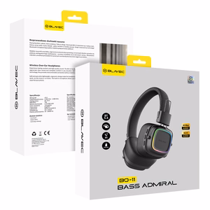 Blavec BO-11 Bass Admiral (BO11-B) over-ear Bluetooth-kuulokkeet, mustat