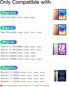 Inateck KB04002 Classic -näppäimistökotelo laitteelle iPad 10.9–11", musta