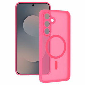 Tel Protect Aura Matte Magsafe suojakuori Samsung Galaxy S25 FE, kirkkaanpinkki