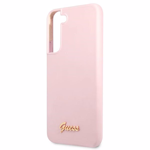 Guess GUHCS22MLSLMGLA S22+ S906 laventeli/laventeli kovakotelo Silikoni Script metalli logo