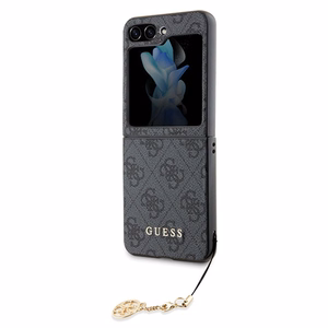 Guess 4G Charms Collection kotelo Samsung Galaxy Z Flip 5 - harmaa