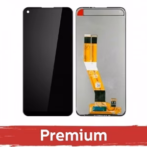LCD-näyttö yhteensopiva Samsung A115 A11 musta OEM