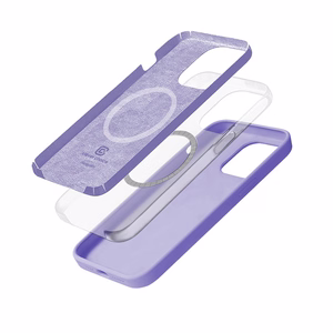 Crong Color Cover Magnetic suojakuori iPhone 14 Pro -laitteelle, MagSafe-yhteensopiva, violetti
