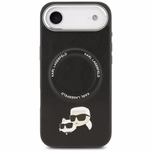 Karl Lagerfeld Karl & Choupette Pins MagSafe Case for iPhone Air - Black