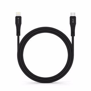 Kaapeli USB C - Lightning Forcell F-Energy PD 3A 27W Silikoninen 1 m C346 musta