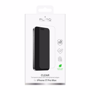 Puro Standard karkaistu lasi iPhone 17 Pro Max:lle