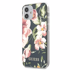 Guess GUHCP12SIMLFL03 iPhone 12 mini 5.4" tummansininen/navy N°3 Kukkamallisto