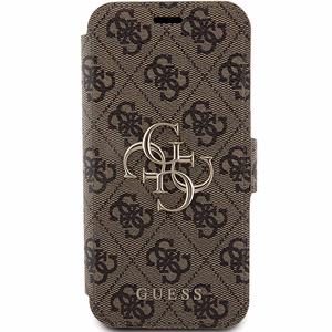 Guess 4G Metal Logo suojakuori iPhone 15 Pro:lle - ruskea