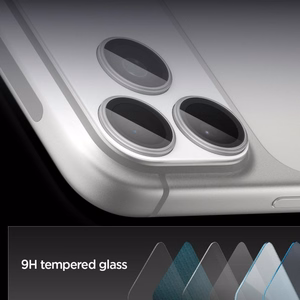 Spigen Optik Pro XL Kameran Linssilasi iPhone 17 Pro Max:lle - Hopeinen