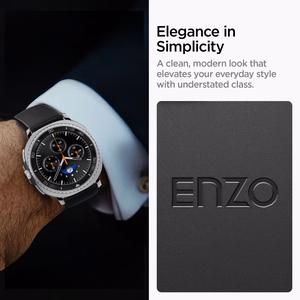 Spigen Enzo Samsung Galaxy Watch 8/Classic (40/44/46mm) musta