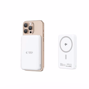 Powerbank Tech-Protect PB24 LifeMag QI2 MagSafe 10000 mAh - valkoinen