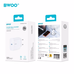 BWOO seinälaturi CDA233 PD 20W 1x USB-C valkoinen
