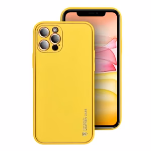 Puhelimen suojakuori Forcell Leather Samsung A037 A03s keltainen