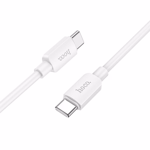 Hoco USB-C - USB-C -kaapeli 3A 60W 1 m X96 valkoinen