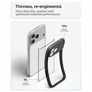Spigen Ultra Hybrid suojakuori mallille iPhone 18 Pro Max / 17 Pro Max – väri: mattamusta