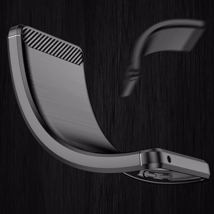 Carbon Case Joustava TPU kansi Samsung Galaxy A73 musta