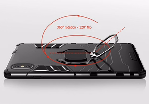 Ring Armor Suojakuori Xiaomi Redmi 13 4G:lle musta