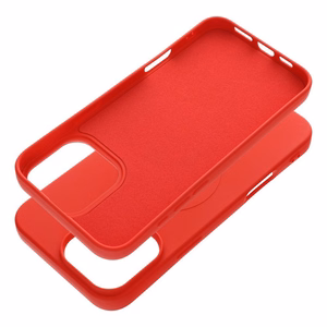 Silikoninen Mag Cover iPhone 16 PRO MAX:lle yhteensopiva MagSafen kanssa (iso reikä) punainen