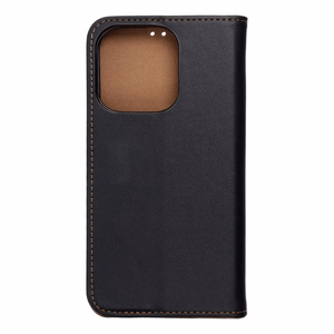 Flip-kuori iPhone 15 PRO:lle Smart Pro Book nahkainen musta