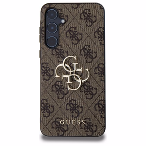 Guess 4G Big Metal Logo Suojakuori Samsung Galaxy A55:lle - ruskea