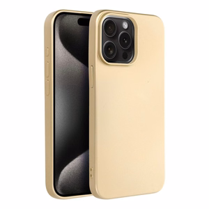 Metallinen Suojakuori iPhone 15 PRO MAX:lle kultainen