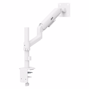 Ergo Office ER-691 W – kaasujousellinen näytönvarsi 17–32 tuuman näytölle, 1–10 kg, VESA enintään 100×100, mattavalkoinen