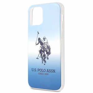 US Polo Assn. Gradient Pattern Collection suojakuori laitteelle iPhone 12 mini, sininen