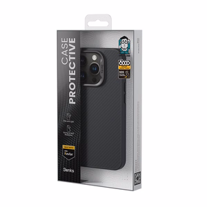 Benks Magnetic Armor Pro Kevlar Case Metal Frame 600D (D065) for Iphone 16 Pro black (Camera Control Button)