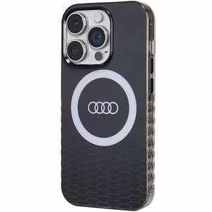 Audi IML Big Logo MagSafe Suojakuori iPhone 14 Pro:lle - musta
