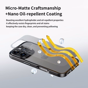 Rock Guard Touch Matte Series Suojakuori iPhone 16 Pro Max:lle sininen