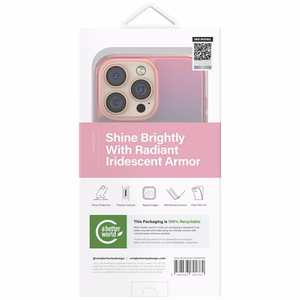 Uniq Iridescia Magclick Lataus Suojakuori iPhone 16 Pro Max:lle - Vaaleanpunainen