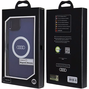 Audi IML Big Logo MagSafe Suojakuori iPhone 15 Plus 6,7:lle - sininen