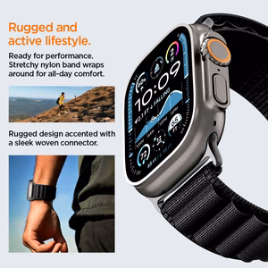 Strap Spigen WBF1 Strap for Apple Watch 44 / 45 / 46 / 49 mm - Black