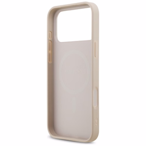 Guess 4G Small Classic Logo MagSafe-suojakuori iPhone 17 Pro Max / 18 Pro Max -malleille, vaaleanpunainen