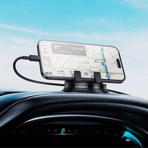Auton puhelinteline Hoco H55 (dashboard) musta