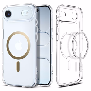 Spigen Ultra Hybrid Mag Magsafe Suojakuori iPhone 17 Air:lle Clear/Gold