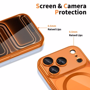 Tech-Protect MagFlex MagSafe Suojakuori iPhone 17 Pro -lle - läpinäkyvä oranssi