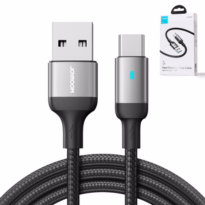 Joyroom Extraordinary Series A10 S-UC027A10 USB-A - USB-C -kaapeli 3A 1,2 m - musta