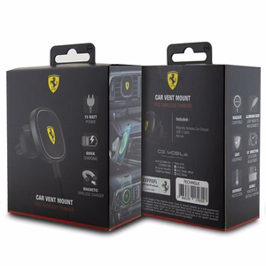 Ferrari nice. induktio FECHMGLK 15W grillille musta/musta 2023 Collection MagSafe