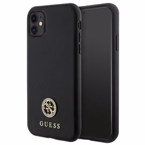 Guess Strass Metal Logo iPhone 11 / Xr 6.1" Suojakuori - musta